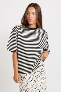 Jazel Slouch Stripe Tee
