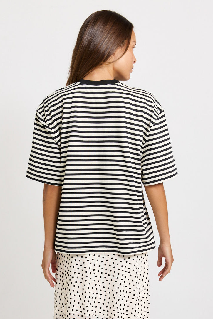 Jazel Slouch Stripe Tee