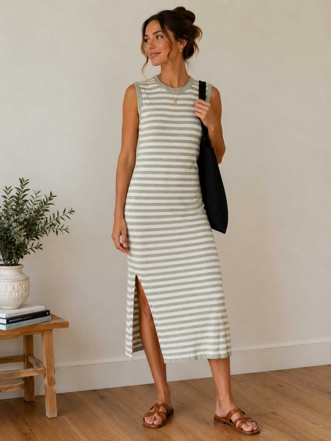 Hayley Dress - Khaki