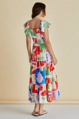 Sadie Dress - Seashell Print