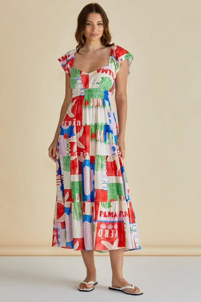 Sadie Dress - Seashell Print