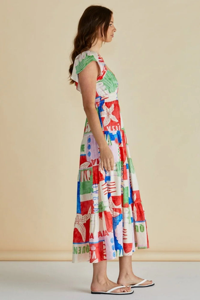 Sadie Dress - Seashell Print