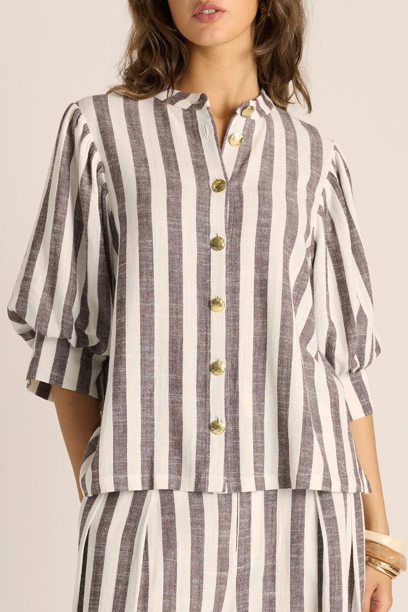 Saskia Balloon Shirt and short Set