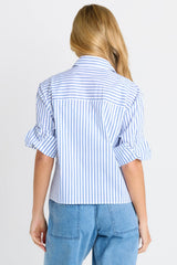 Cropped Poplin Shirt
