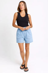 Drew Denim Short - Medium Wash