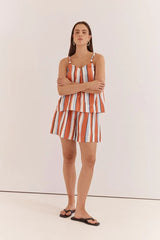 Fran Stripe Tank and Sarah Short Set