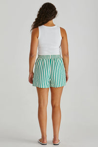 Henri Short Green Stripe