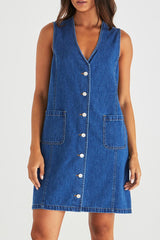 Sabine Denim Vest Dress