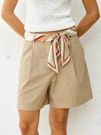 Mirabel Scarf Short - Taupe