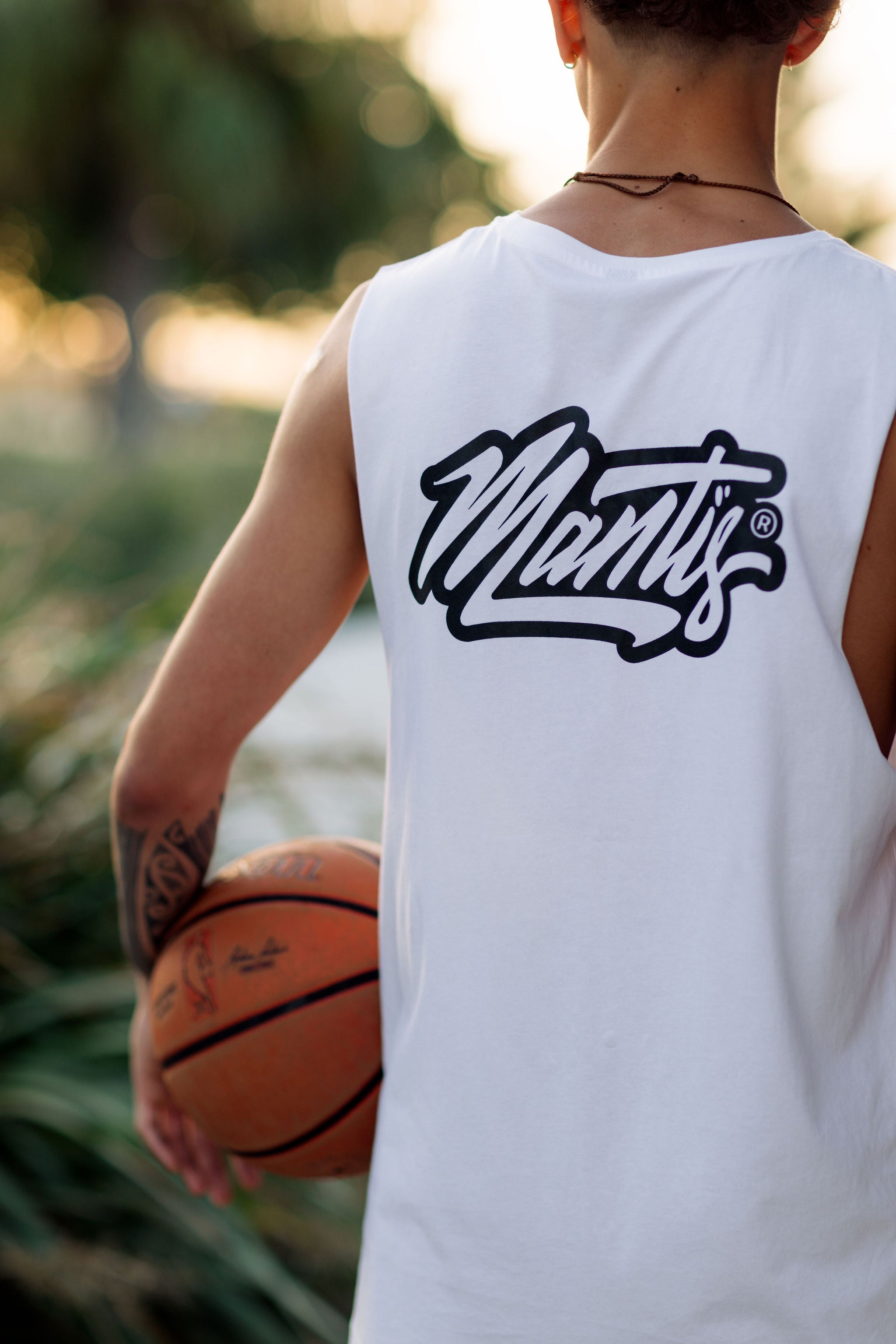 Mantis Signature Muscle Tee~White