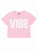 Short sleeve crop vibe Tee