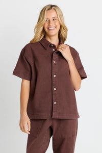 Quinn Cotton Shirt & short Set