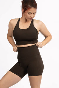 The Vibe Ultimate Sports bra Mocha