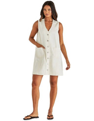 Sabine Denim Vest Dress (Parchment wash)