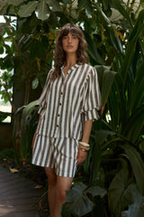 Saskia Balloon Shirt and short Set