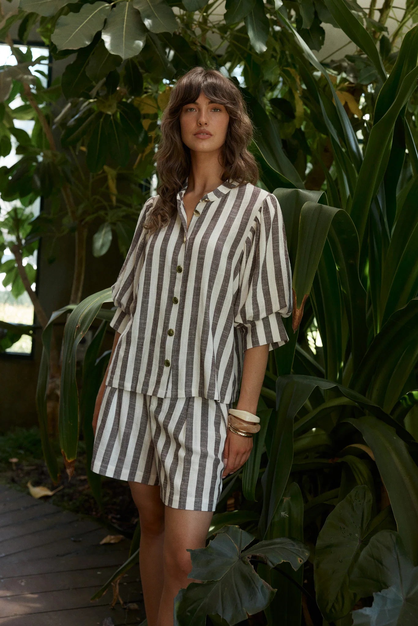 Saskia Balloon Shirt and short Set