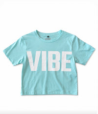 Short sleeve crop vibe Tee